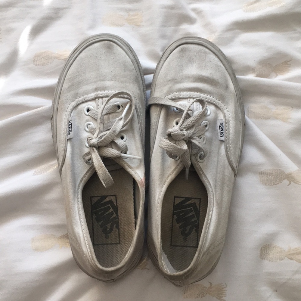 White Vans USED and loved